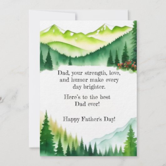 Vaderdag Log Home Kaart (Achterkant)