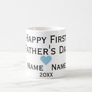 vaderdag Love Mam and Baby in Black & Blue Koffiemok