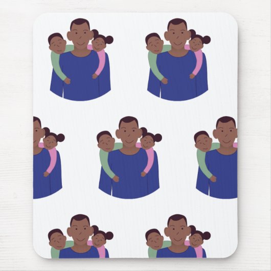 Vaderdag Love Mousepad Muismat (Voorkant)