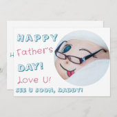 Vaderdag Love U Daddy Zwangerschapsaankondiging Feestdagenkaart (Voorkant / Achterkant)