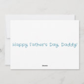 Vaderdag Love U Daddy Zwangerschapsaankondiging Feestdagenkaart (Achterkant)