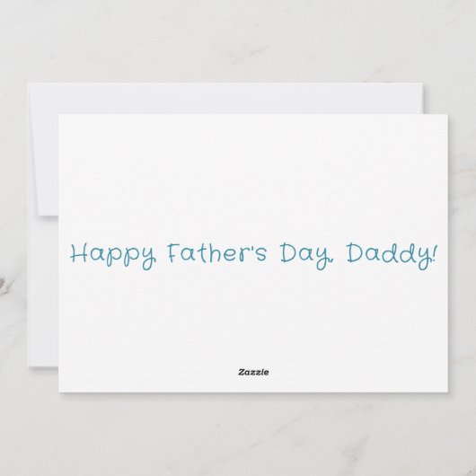 Vaderdag Love U Daddy Zwangerschapsaankondiging Feestdagenkaart (Achterkant)