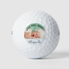 Vaderdag Love You, Daddy Custom Photo Golfballen