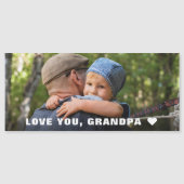 Vaderdag Love You Grandpa Photo Magnet Kaart (Voorkant)