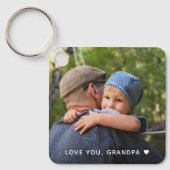 Vaderdag Love You Grandpa Photo Sleutelhanger (Voorkant)