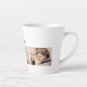 Vaderdag Lucky Best Papa Foto's Gepersonaliseerd Latte Mok (Rechts)