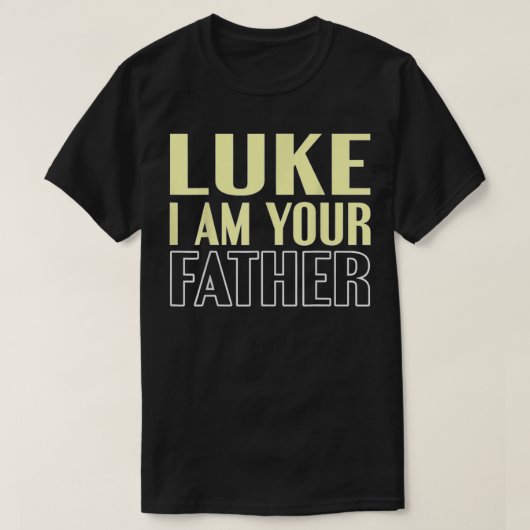 Vaderdag Luke, ik ben je vader T-shirt (Design voorkant)