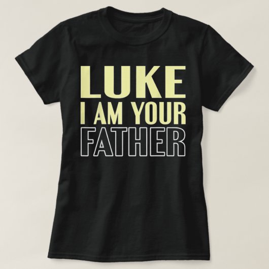 Vaderdag Luke, ik ben je vader T-shirt (Design voorkant)