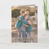 Vaderdag Maak uw eigen familiefoto Kaart (Voorkant)