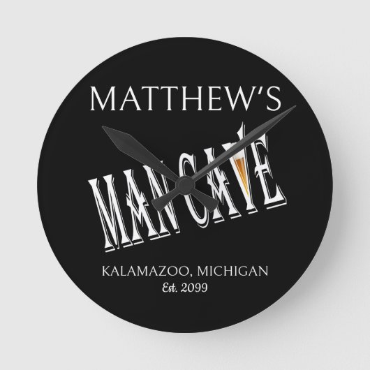 Vaderdag Man Cave Pub Klok teken (Voorkant)