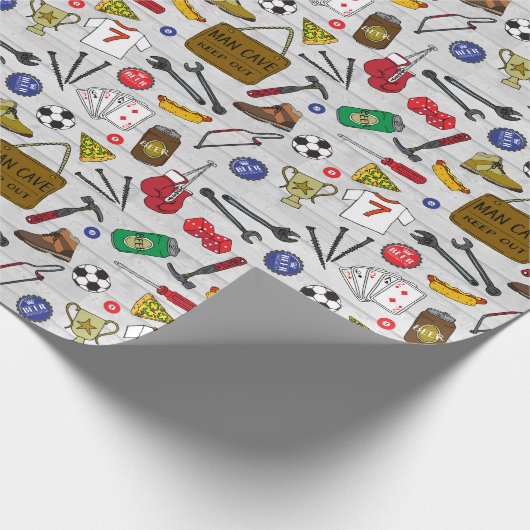 Vaderdag Man Shed Beer Den Cadeaupapier (Hoek)