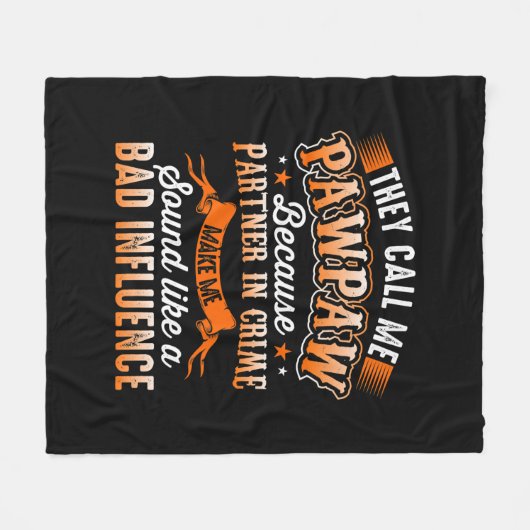 Vaderdag | Mannen die ze me Pawpaw noemen Fleece Deken (Voorkant (Horizontaal))