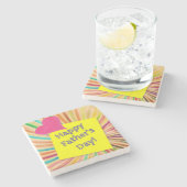 Vaderdag Marble Stone Onderzetter (Zijkant)