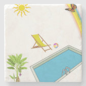 Vaderdag Marble Stone Onderzetter (Voorkant)