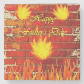 Vaderdag Marble Stone Onderzetter (Voorkant)