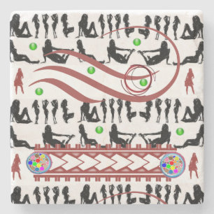 Vaderdag Marble Stone Onderzetter