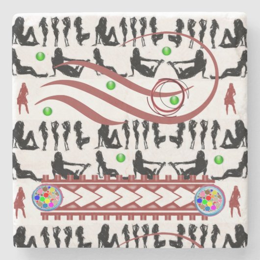 Vaderdag Marble Stone Onderzetter (Voorkant)