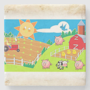 Vaderdag Marble Stone Onderzetter