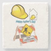 Vaderdag Marble Stone Onderzetter (Voorkant)