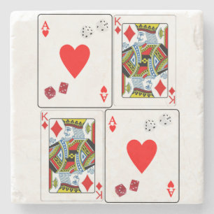 Vaderdag Marble Stone Onderzetter