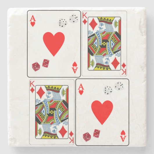 Vaderdag Marble Stone Onderzetter (Voorkant)