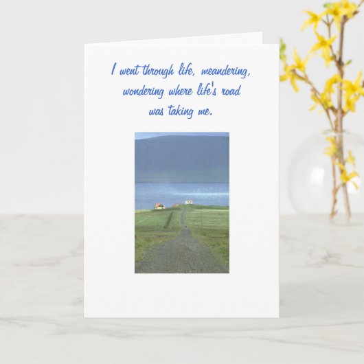 "Vaderdag" Meandering Kaart (Gele Bloem)