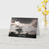 Vaderdag Memorial Keepsake Kaart (Gele Bloem)