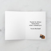 Vaderdag met Boxer Dog Kaart (Binnen)