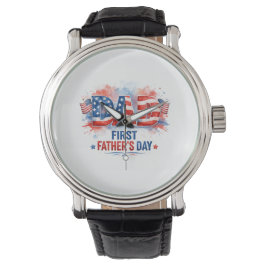 Vaderdag met een patriottische twist horloge