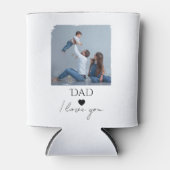 Vaderdag met foto en papa, ik hou van je blikjeskoeler (Voorkant)