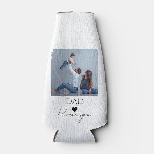 Vaderdag met foto en papa, ik hou van je flesjeskoeler (Voorkant)