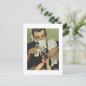  vaderdag met pap wisselende luiers briefkaart (Staand voorkant)