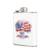 Vaderdag met patriottische flair heupfles (Links)