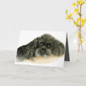 Vaderdag met porseleinkaart kaart (Gele Bloem)