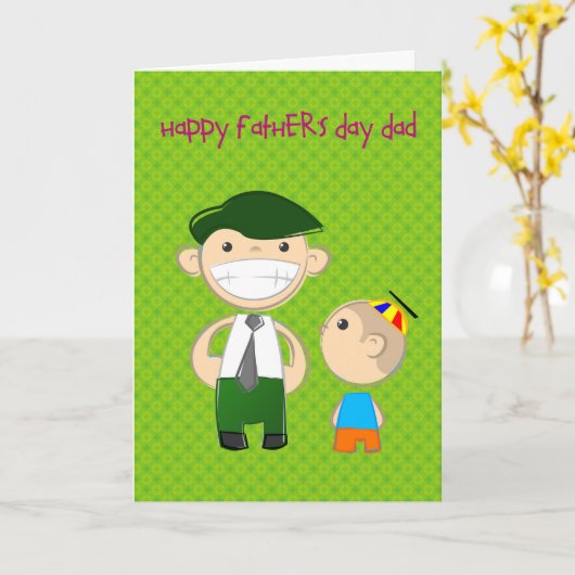 Vaderdag met schattige Kaart (Gele Bloem)