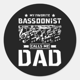 Vaderdag Mijn favoriete Boonist noemt me papa Ronde Sticker