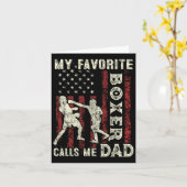 Vaderdag Mijn Favoriete Boxer Noemt Me Papa Vl Kaart (Gele Bloem)