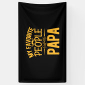 Vaderdag Mijn favoriete mensen noemen me Papa Spandoek (Verticaal)
