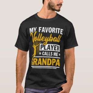 Vaderdag Mijn favoriete Volleybalspeler roept M T-shirt