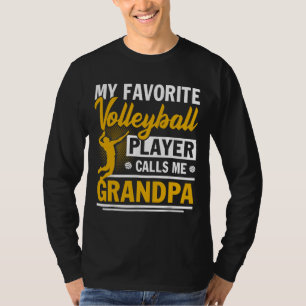 Vaderdag Mijn favoriete Volleybalspeler roept M T-shirt