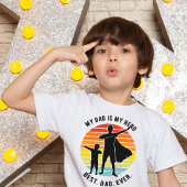 Vaderdag Mijn vader is mijn beste heldenvader ooit T-shirt