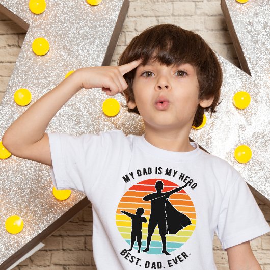 Vaderdag Mijn vader is mijn beste heldenvader ooit T-shirt