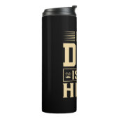 Vaderdag Mijn vader is mijn held Thermosbeker (Gedraaid links)