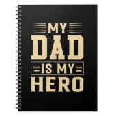 Vaderdag Mijn vader is mijn Hero Notitieboek (Voorkant)
