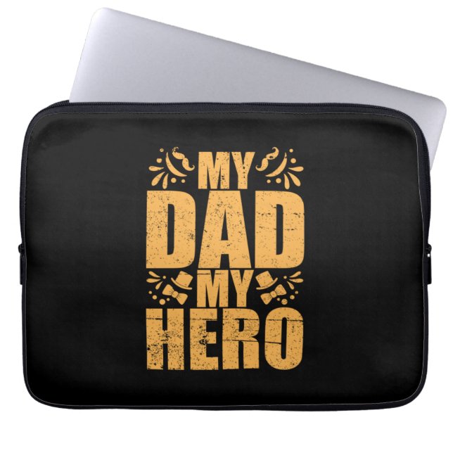Vaderdag Mijn Vader Mijn Held Laptop Sleeve (Voorkant)