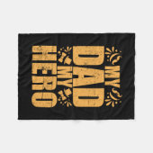 Vaderdag Mijn vader Mijn Hero Fleece Deken (Voorkant (Horizontaal))