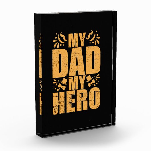 Vaderdag Mijn vader Mijn Hero Fotoblokken (Links)