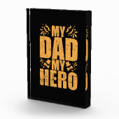 Vaderdag Mijn vader Mijn Hero Fotoblokken (Rechts)