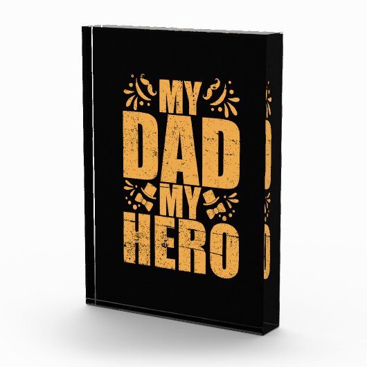 Vaderdag Mijn vader Mijn Hero Fotoblokken (Rechts)