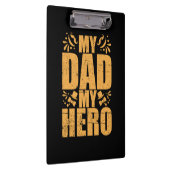 Vaderdag Mijn vader Mijn Hero Klembord (Rechts)